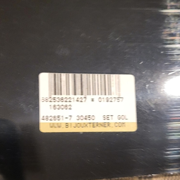 Lot of 4 sets of Vintage Bijoux Terner Pierced Earrings and Necklace Gold Tone - Picture 4 of 6